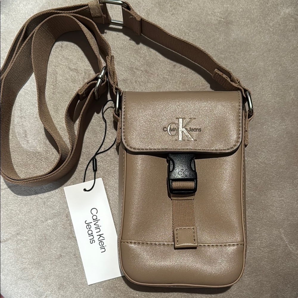 Calvin Klein Jeans Tan Crossbody Bag